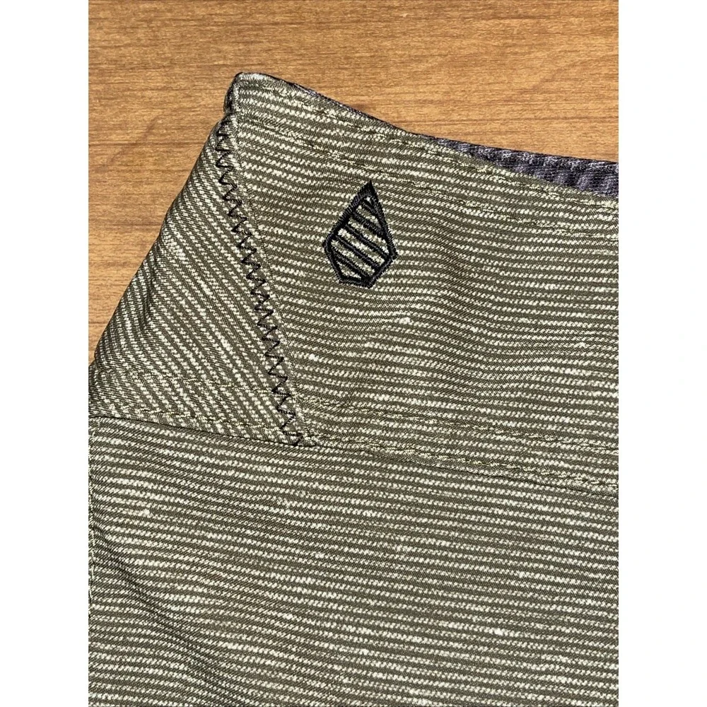 Volcom Swim Trunks Men 32 Green Stripes